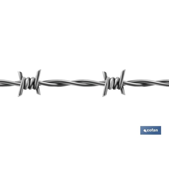 ALAMBRE DE ESPINO GALVANIZADO 1,7mm X 50m