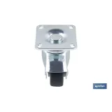 Comprar RUEDA GOMA/GRIS PLACA Ø30X18MM (PAC Cofan | almacendeferreteriacor.es
