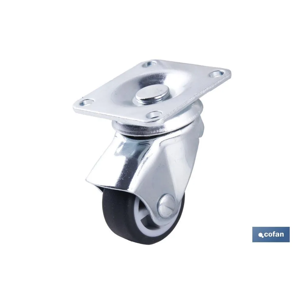 Comprar RUEDA GOMA/GRIS PLACA Ø30X18MM Vent Cofan | almacendeferreteriacor.es