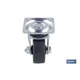 Comprar RUEDA GOMA/GRIS PLACA Ø40X18MM (PAC Cofan | almacendeferreteriacor.es