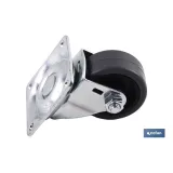 Comprar RUEDA GOMA/GRIS PLACA Ø40X18MM (PAC Cofan | almacendeferreteriacor.es