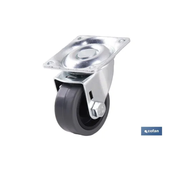 Comprar RUEDA GOMA/GRIS PLACA Ø40X18MM Vent Cofan | almacendeferreteriacor.es