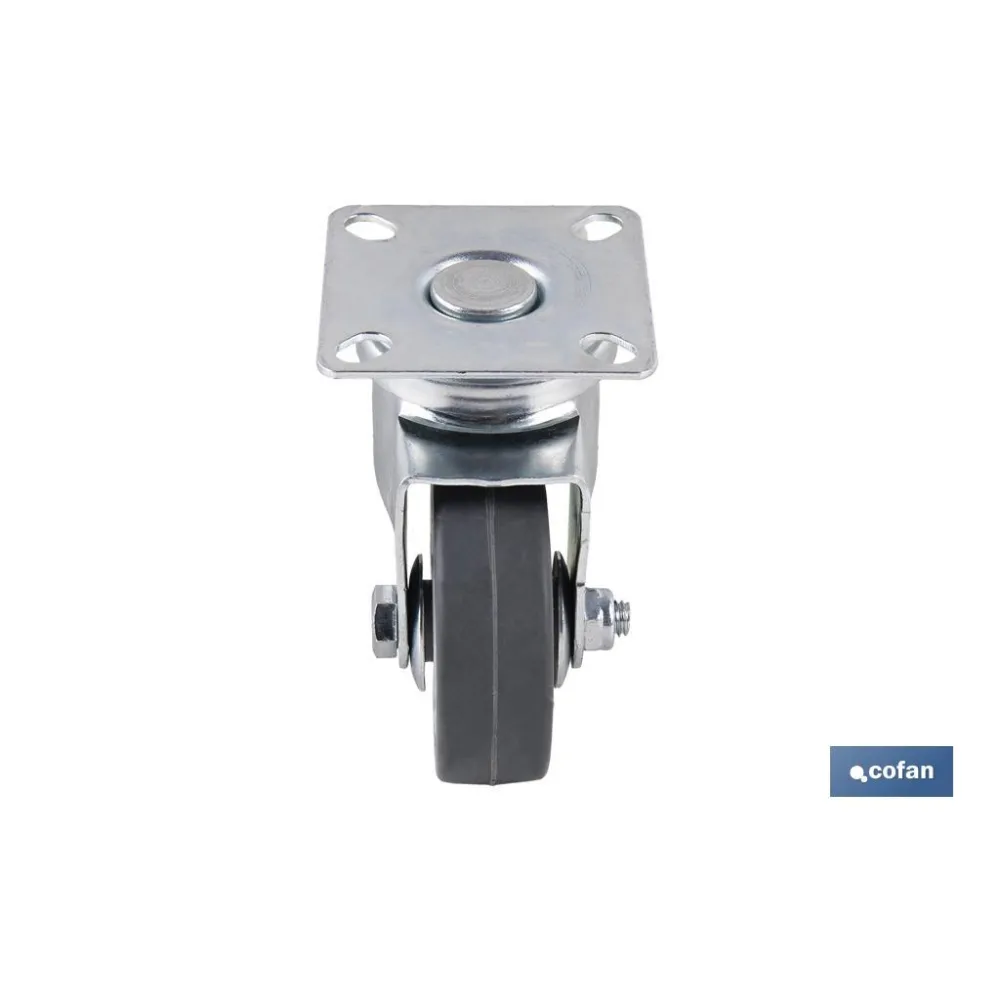 Comprar RUEDA GOMA/GRIS PLACA Ø50X18MM Vent Cofan | almacendeferreteriacor.es