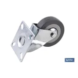 Comprar RUEDA GOMA/GRIS PLACA Ø65X21MM (PAC Cofan | almacendeferreteriacor.es