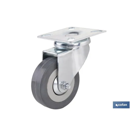 Comprar RUEDA GOMA/GRIS PLACA Ø65X21MM Vent Cofan | almacendeferreteriacor.es