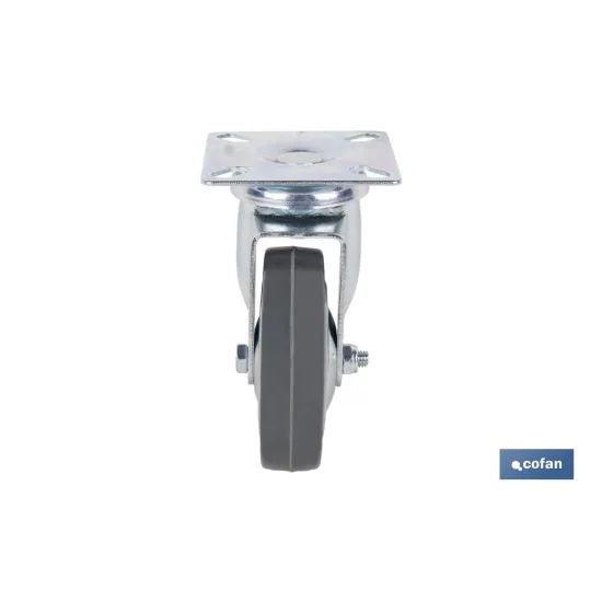 Comprar RUEDA GOMA/GRIS PLACA Ø75X22MM Vent Cofan | almacendeferreteriacor.es