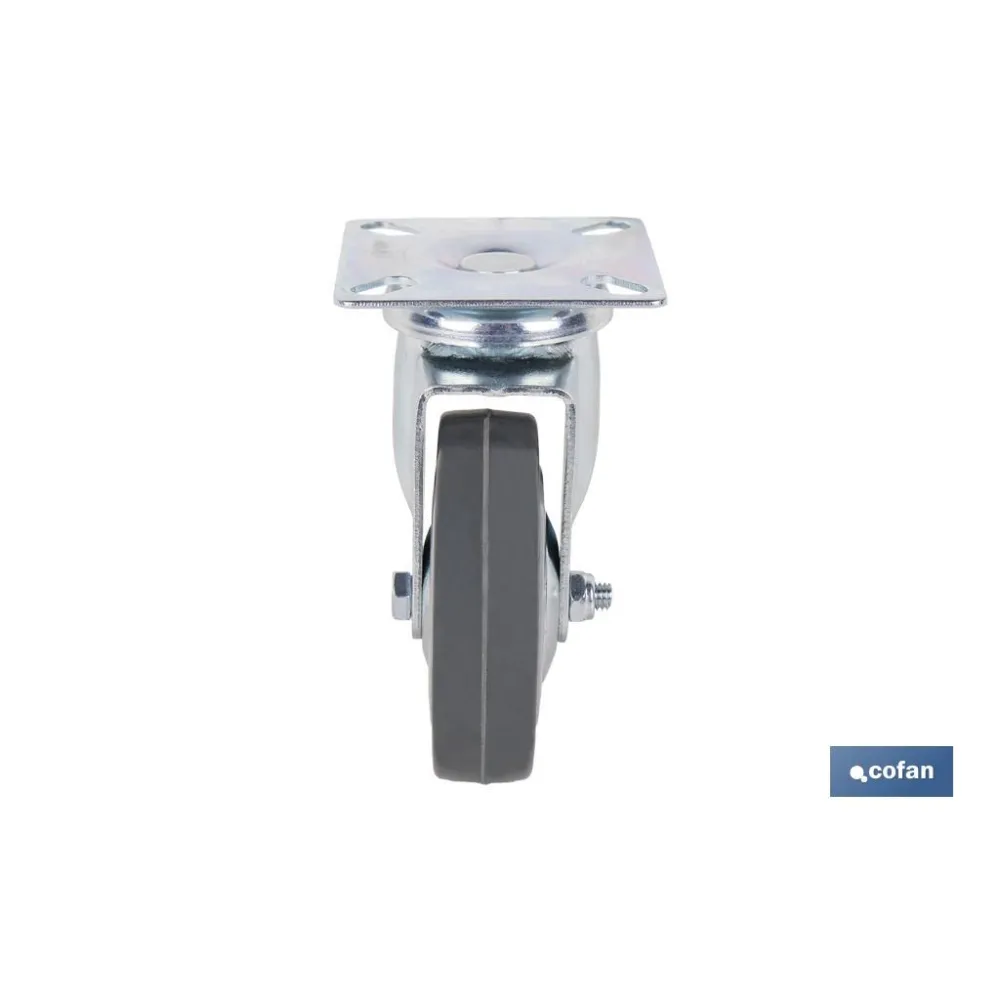 Comprar RUEDA GOMA/GRIS PLACA Ø75X22MM Vent Cofan | almacendeferreteriacor.es