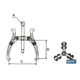 Comprar EXTRACTOR 3 GARRAS ARTICULADAS 8 30 Cofan | almacendeferreteriacor.es