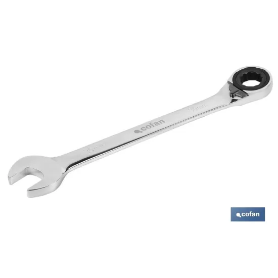 Comprar LLAVE COMBINADA CARRACA REVERS. 17M Cofan | almacendeferreteriacor.es