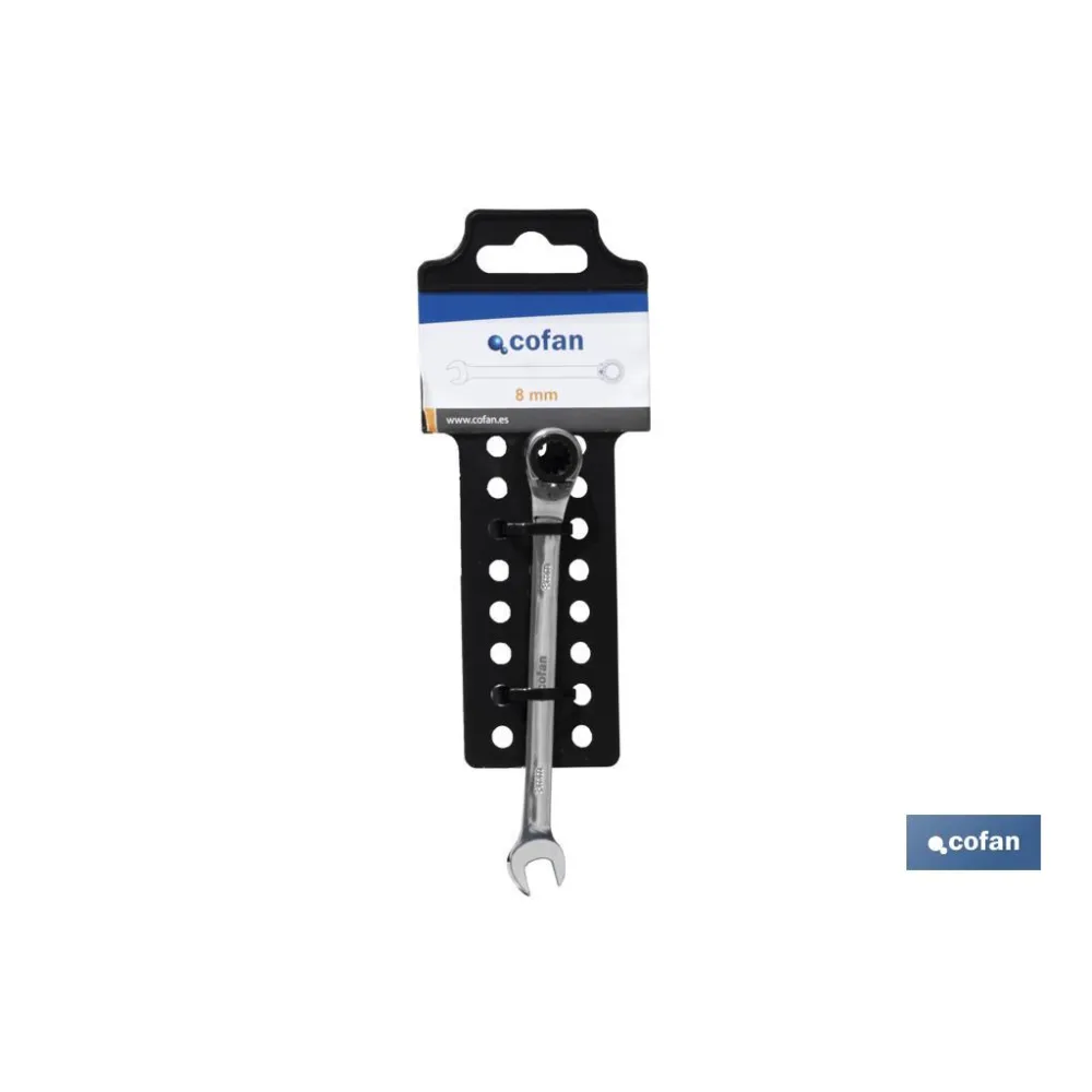 Comprar LLAVE COMBINADA CARRACA REVERS. 18M Cofan | almacendeferreteriacor.es