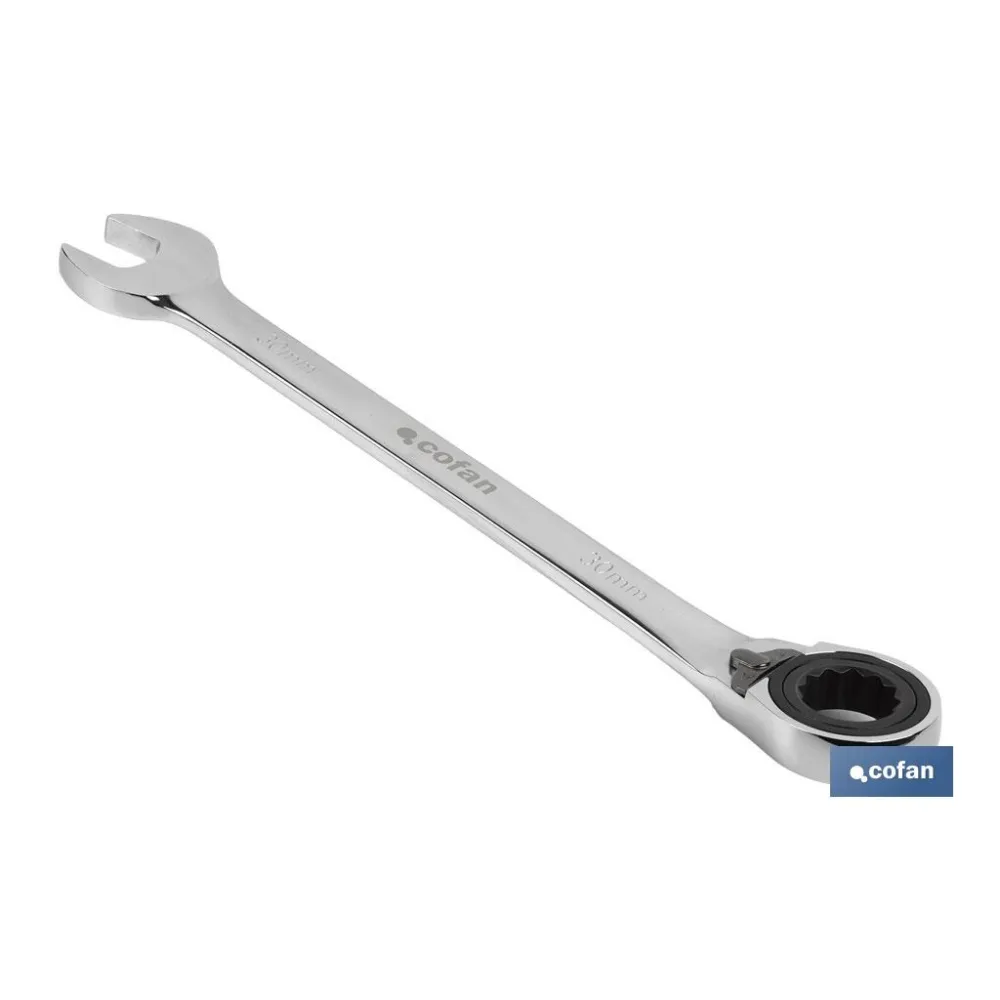 Comprar LLAVE COMBINADA CARRACA REVERS. 30M Cofan | almacendeferreteriacor.es