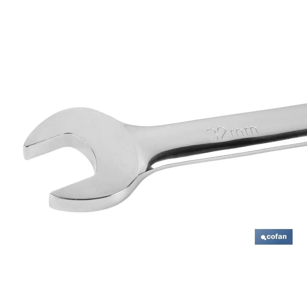 Comprar LLAVE COMBINADA CARRACA REVERS. 32M Cofan | almacendeferreteriacor.es