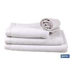 TOALLA DUCHA BLANCA  GR580 M2 GAMA PALOMA 70 X140cm