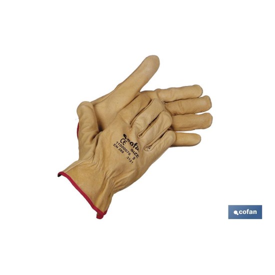 GUANTE VACUNO EXTRA RESIST. AGUA T-9