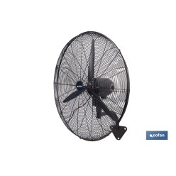 VENTILADOR INDUSTRIAL DE PARED NEGRO Ø75 CM 200 W