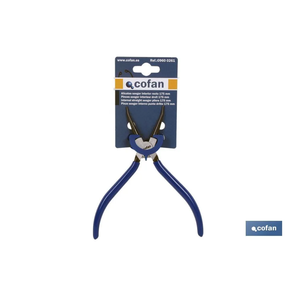 Comprar ALICATES CIRCLIP INTERIOR M-125 MM  Cofan | almacendeferreteriacor.es