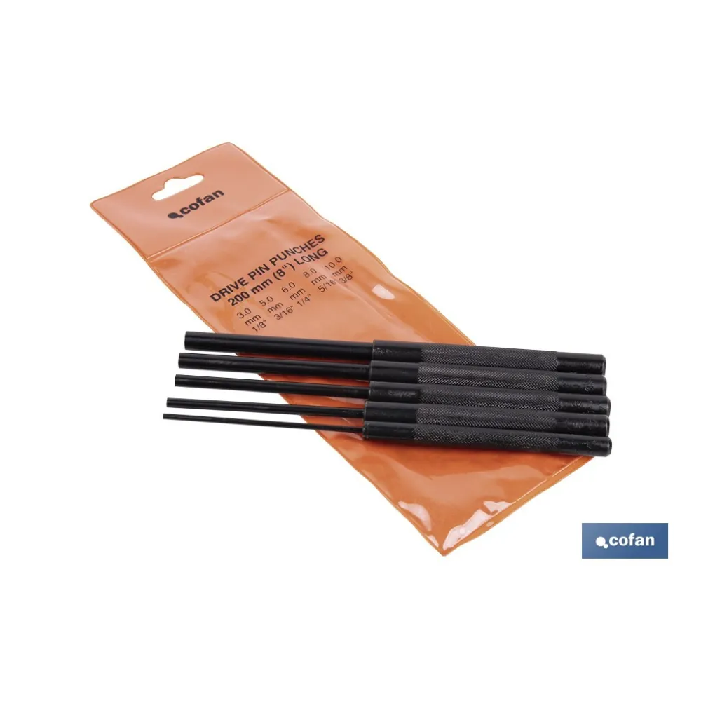 Comprar CONJUNTO 5 PCS BOTADOR CILÍNDRICO L Cofan | almacendeferreteriacor.es
