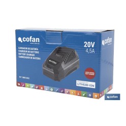 CARGADOR DE BATERÍAS CARGA RÁPIDA 20 V - 4,5 A