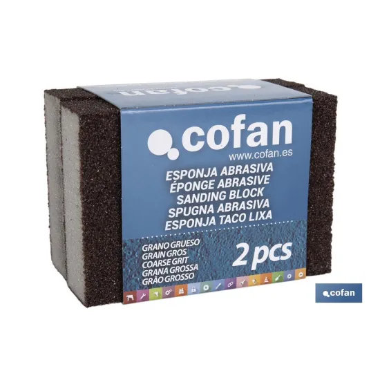 Comprar PACK 2 UNDS ESPONJA TACO DE LIJA GR Cofan | almacendeferreteriacor.es
