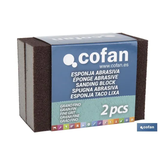 Comprar PACK 2 UNDS ESPONJA TACO DE LIJA GR Cofan | almacendeferreteriacor.es