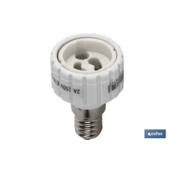 PORTALAMPARAS ADAPTADOR E14 - GU10