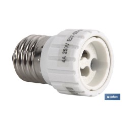 PORTALAMPARAS ADAPTADOR E27 - GU10