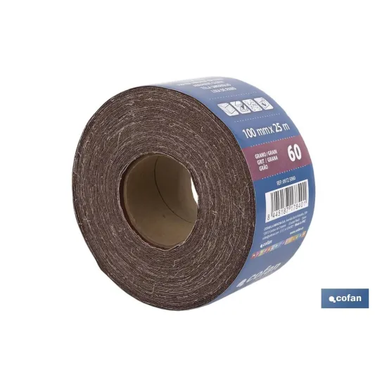 Comprar ROLLO LIJA TELA UNIVERSAL 100 X 25  Cofan | almacendeferreteriacor.es