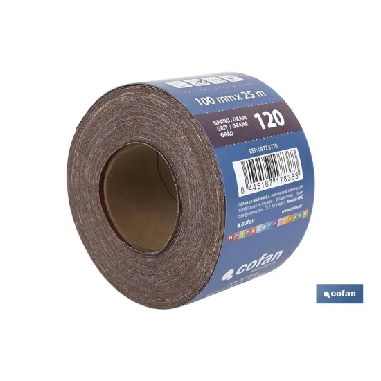 Comprar ROLLO LIJA TELA UNIVERSAL 100 X 25  Cofan | almacendeferreteriacor.es