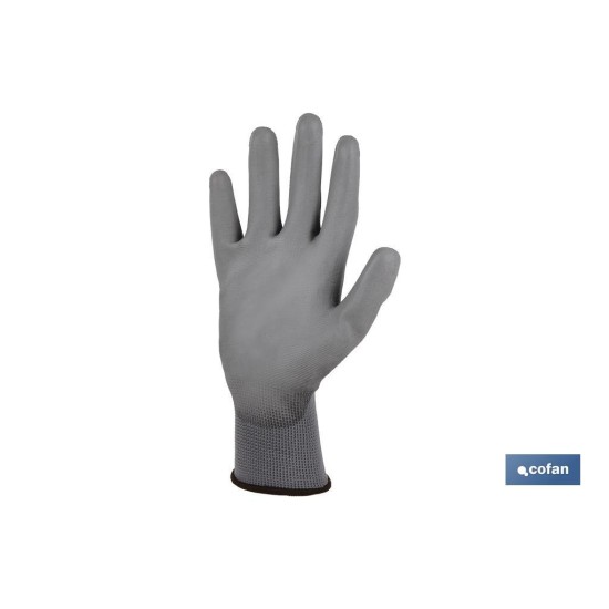 BLISTER G.100% POLIEST. IMPREG. PU GRIS T-11