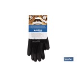 BLÍSTER DE GUANTE DE POLIÉSTER 100 % IMPREGNADO DE PU NEGRO TALLA 8 VENTA UNITARIA