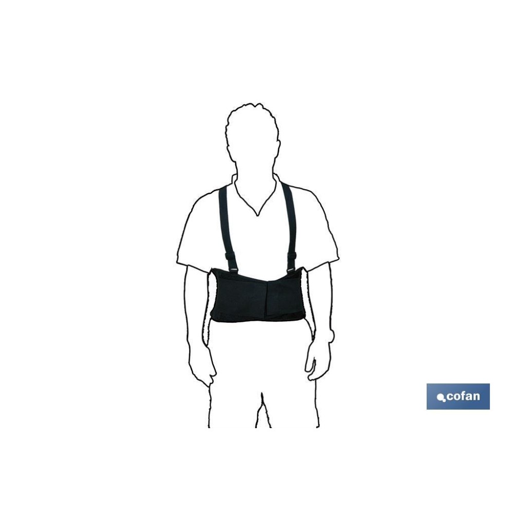 FAJA DE TRABAJO CON TIRANTES TALLA XXL