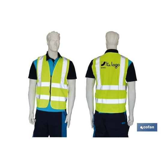 CHALECO AMARILLO CON CREMALLERA T-L