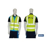 CHALECO AMARILLO CON CREMALLERA T-XL