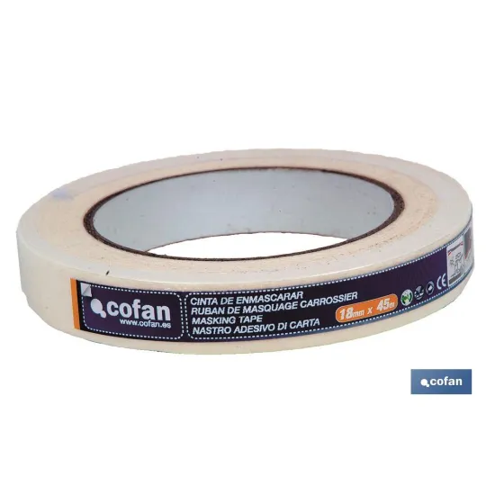 Comprar CINTA CREPE CARROCERO 36MM X 45MTS  Cofan | almacendeferreteriacor.es
