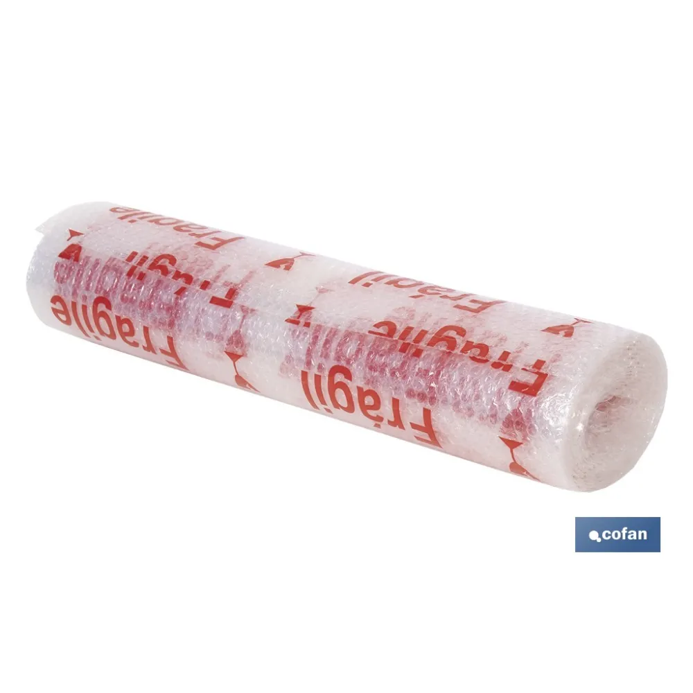 Comprar ROLLO DE PLÁSTICO DE BURBUJA FRÁGIL Cofan | almacendeferreteriacor.es