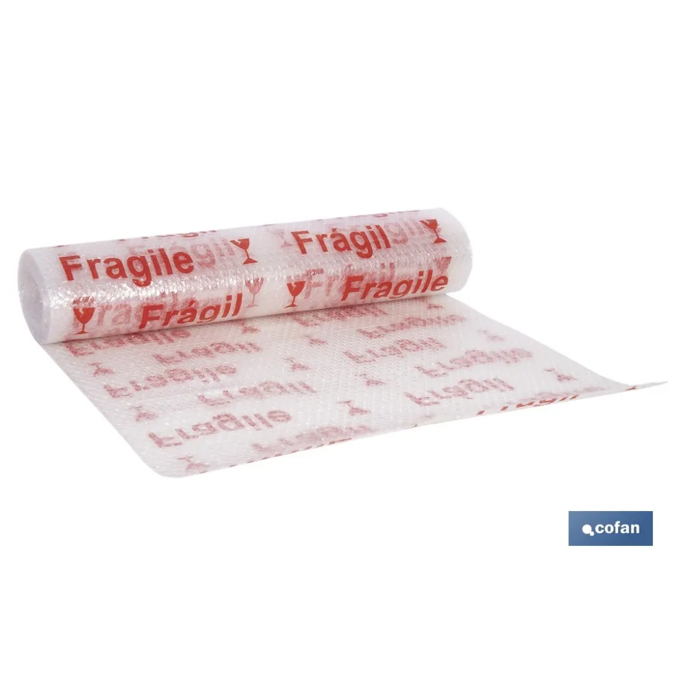 Comprar ROLLO DE PLÁSTICO DE BURBUJA FRÁGIL Cofan | almacendeferreteriacor.es