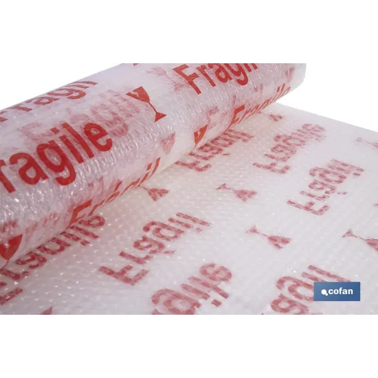 Comprar ROLLO DE PLÁSTICO DE BURBUJA FRÁGIL Cofan | almacendeferreteriacor.es
