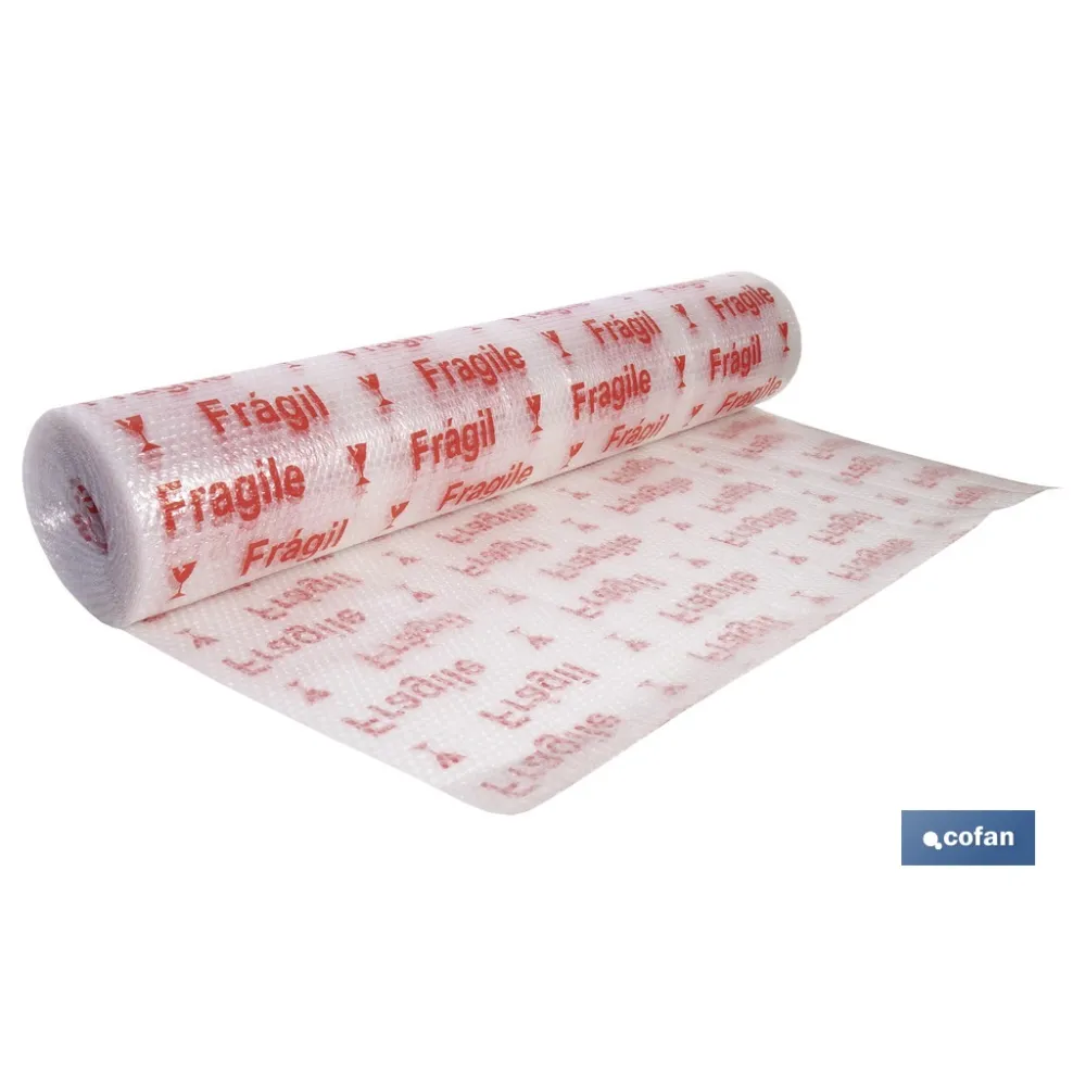 Comprar ROLLO DE PLÁSTICO DE BURBUJA FRÁGIL Cofan | almacendeferreteriacor.es