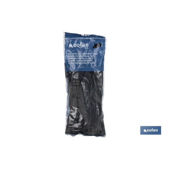 GUANTE NEGRO NEOPRENO 100% T 10
