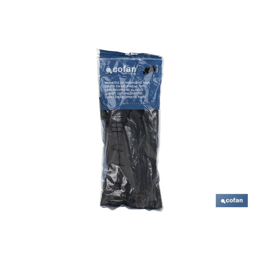 GUANTE NEGRO NEOPRENO 100% T 10 VENTA UNITARIA