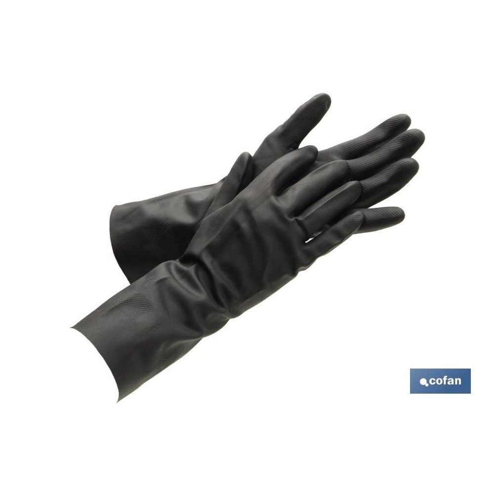 GUANTE NEGRO NEOPRENO 100% T 8