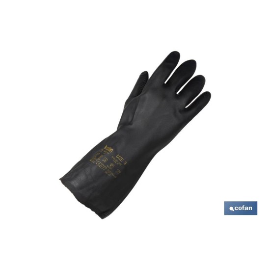 GUANTE NEGRO NEOPRENO 100% T 8