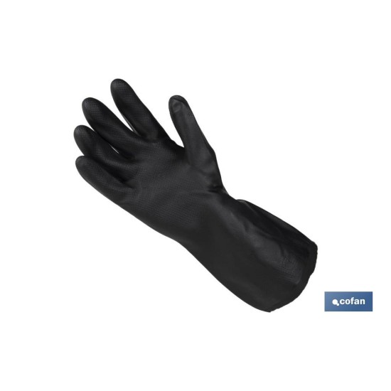 GUANTE NEGRO NEOPRENO 100% T 8 VENTA UNITARIA