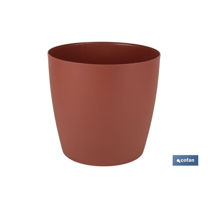 MACETA CAMELIA DE COLOR ARCILLA 30 X 28 CM