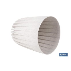 MACETA CON FILTRO DE DRENAJE A RAYAS COLOR BLANCO WPC Ø 145 X 172 MM 1,5 L VENTA UNITARIA