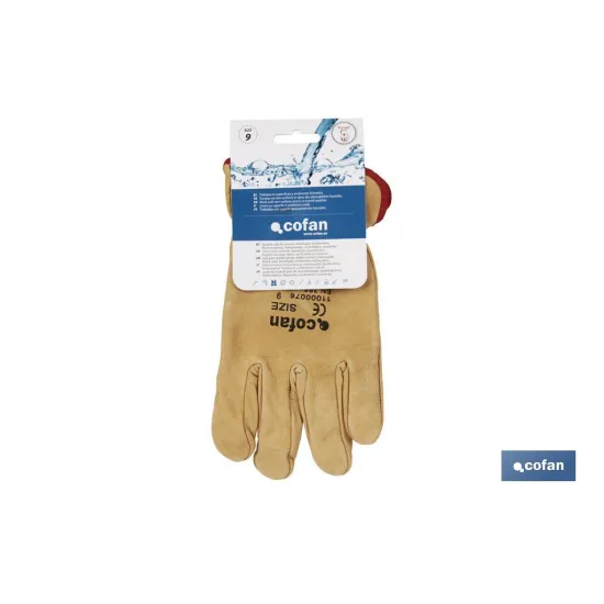 Comprar BLISTER GUANTES VACUNO EXTRA RESIST Cofan | almacendeferreteriacor.es