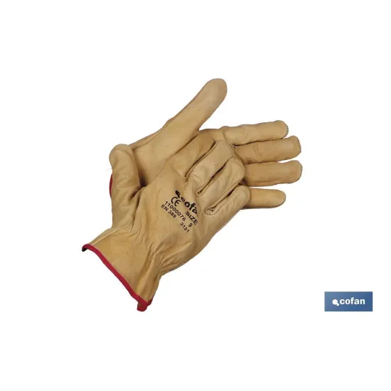 Comprar BLÍSTER DE GUANTE DE PIEL VACUNO EX Cofan | almacendeferreteriacor.es