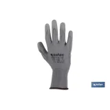 Comprar GUANTE 100% POLIEST.  IMPREG. PU GR Cofan | almacendeferreteriacor.es