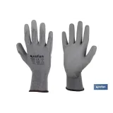 Comprar GUANTE 100% POLIEST. IMPREG. PU GRI Cofan | almacendeferreteriacor.es
