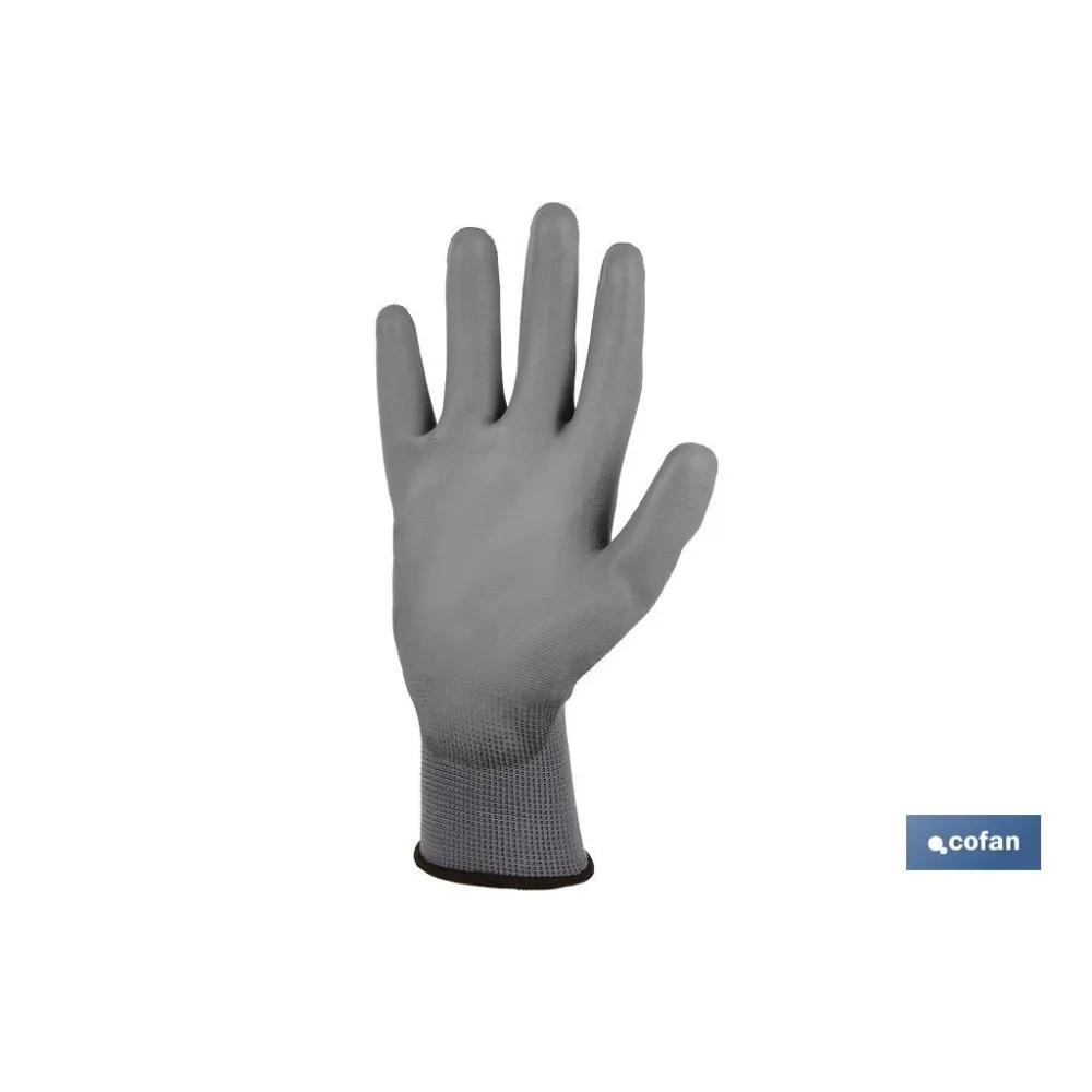 Comprar GUANTE 100%  POLIEST. IMPREG. PU GR Cofan | almacendeferreteriacor.es